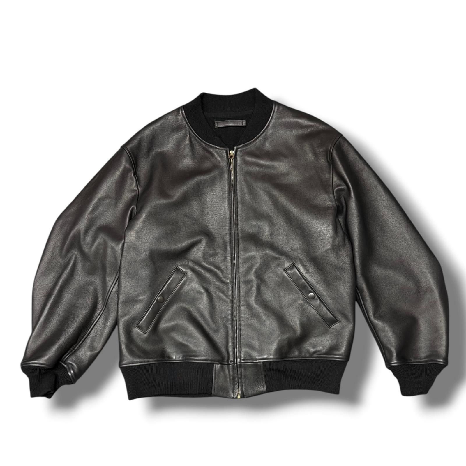 COMOLI 26SS カーフスキン ジップブルゾン レザージャケット 革ジャン
