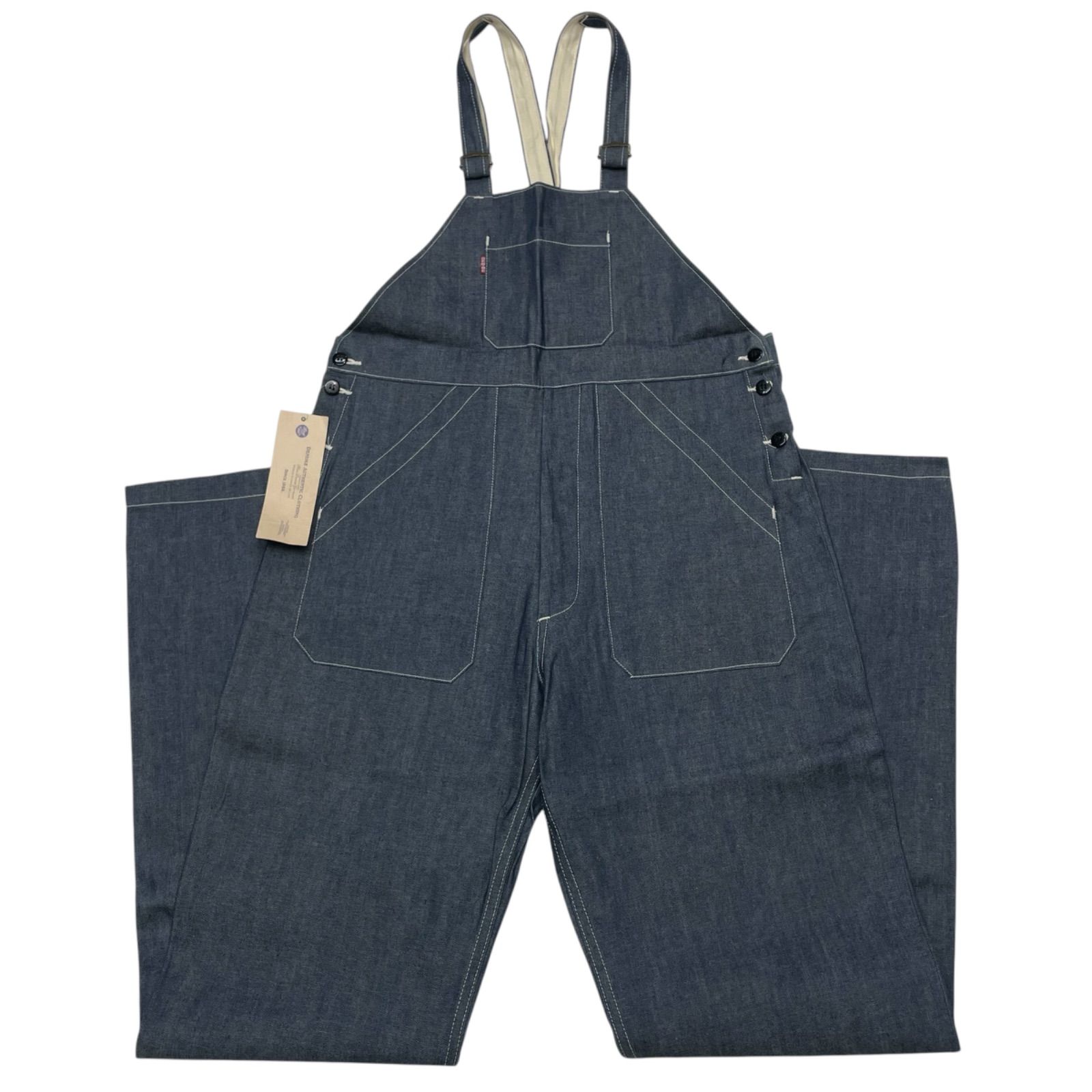 未使用品 Mサイズ DENIME 178-79024 ドゥニーム デニム オーバーオール ローバック