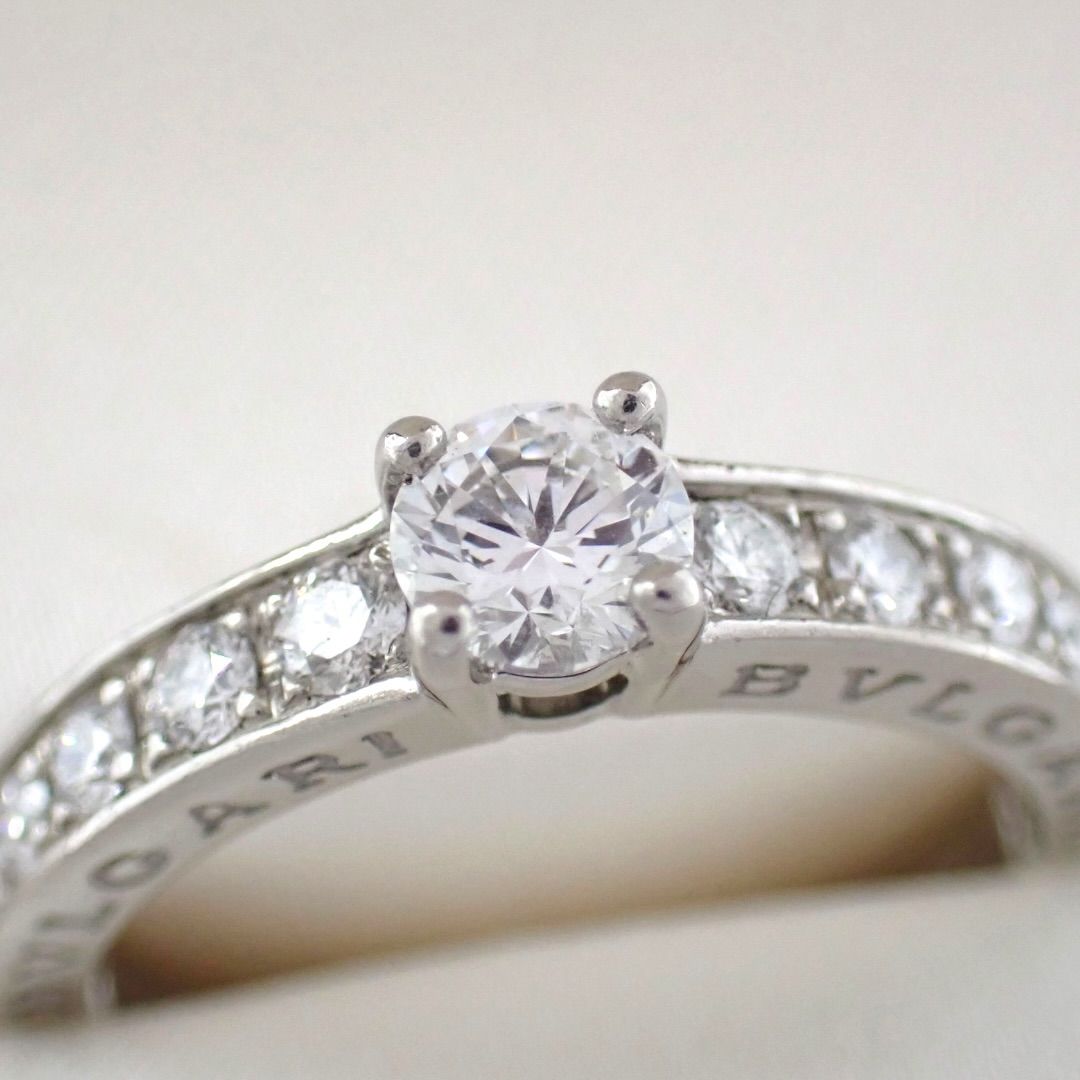 BVLGARI ブルガリ 9号 デディカータ ア ヴェネチア ダイヤ リング Pt950 0.30ct D VVS2 5161
