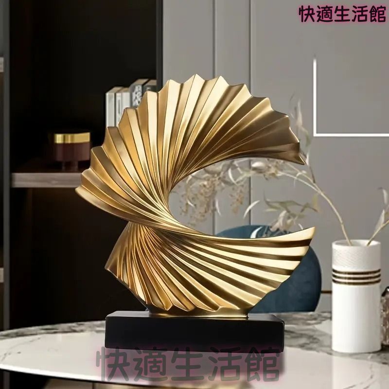 置物 装飾品 オブジェ オーナメント ホームデコレーション モダン 抽象的 ゴールド 金運アップ スタイリッシュ 高級感 お洒落 かっこいい エレガント 玄関 リビングルーム ダイニング 寝室 書斎 オフィス 卓上 デスク テーブル 棚 プレゼント 新築祝い 7,030円