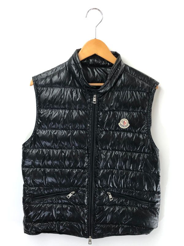 【中古品】 MONCLER モンクレール GUI GILET BLACK グイギレット ダウンベスト ライトアウター パッカブル ノースリーブ アウトドア 【141-260730-su-04-tagh】