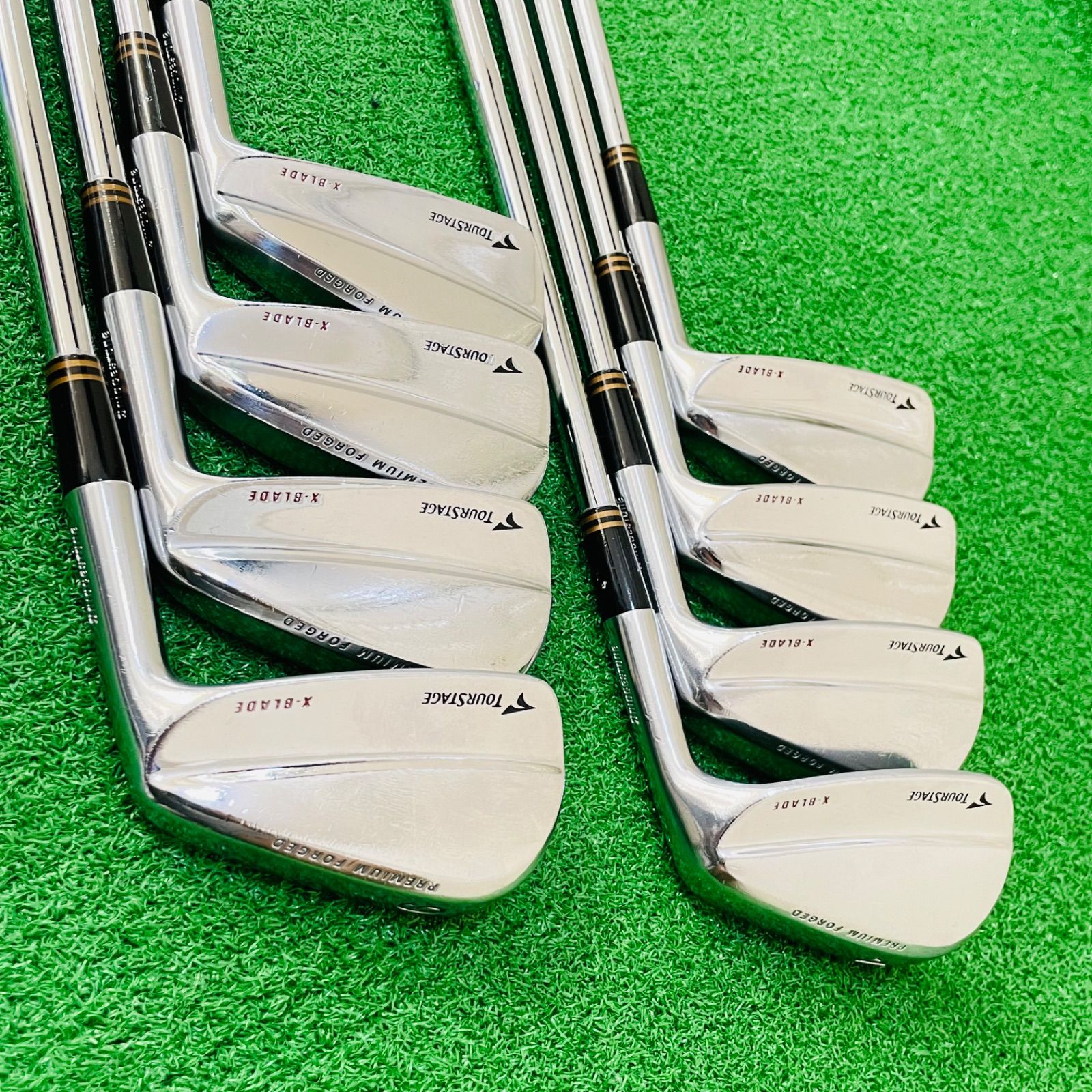 412 TOURSTAGE X-BLADE PREMIUM FORGED ツアーステージ アイアン8本セット フレックスS N.S.PRO950GH WEIGHT FLOW 3.4.5.6.7.8.9.P 15,399円
