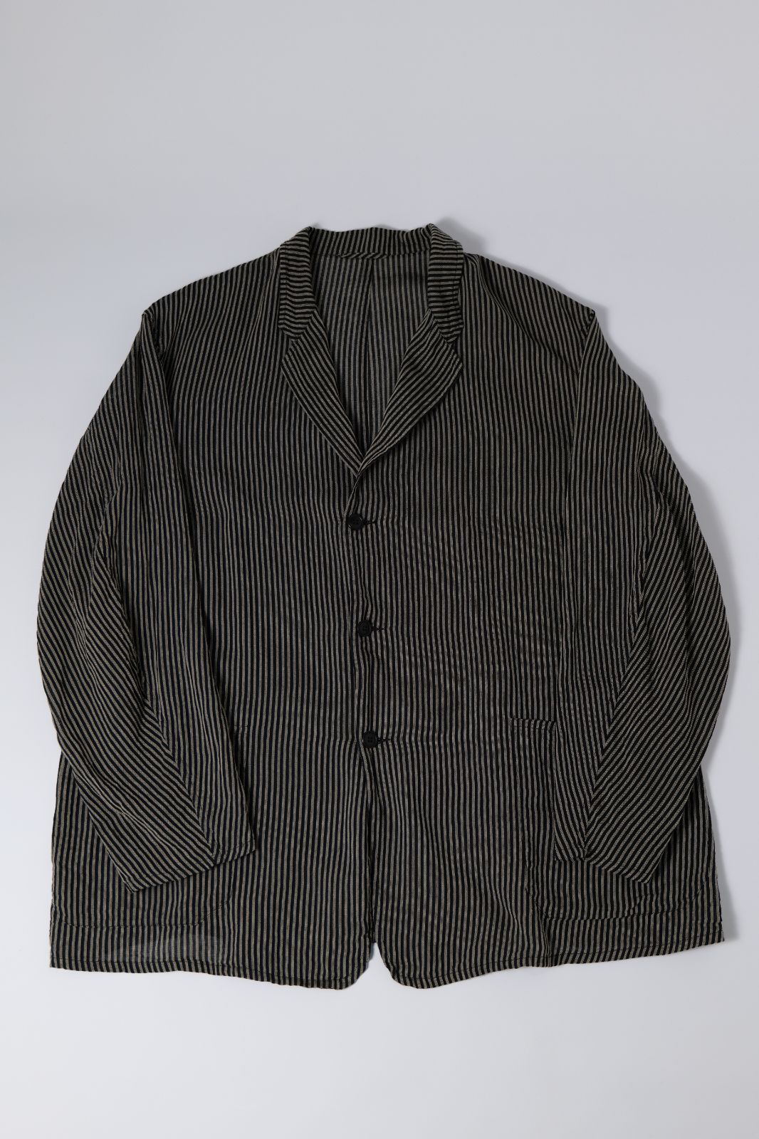 26SS COMOLI ストライプ ジャケット コモリ シルク コットン 2