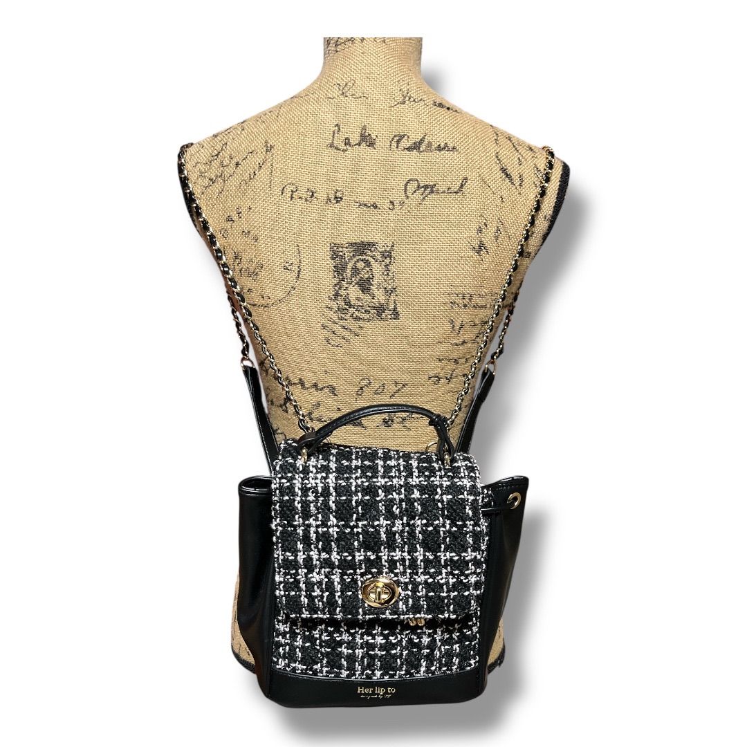 ハーリップトゥ Her lip to Herlip to Tweed Mini Backpack リュック 