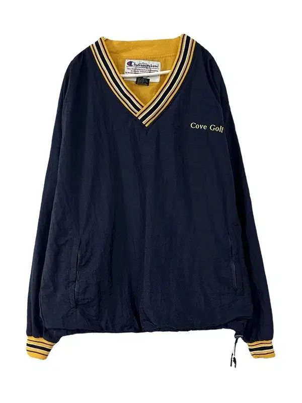L CHAMPION 90s オールドスクールヴィンテージ バンブルビー Vネックプルオーバー