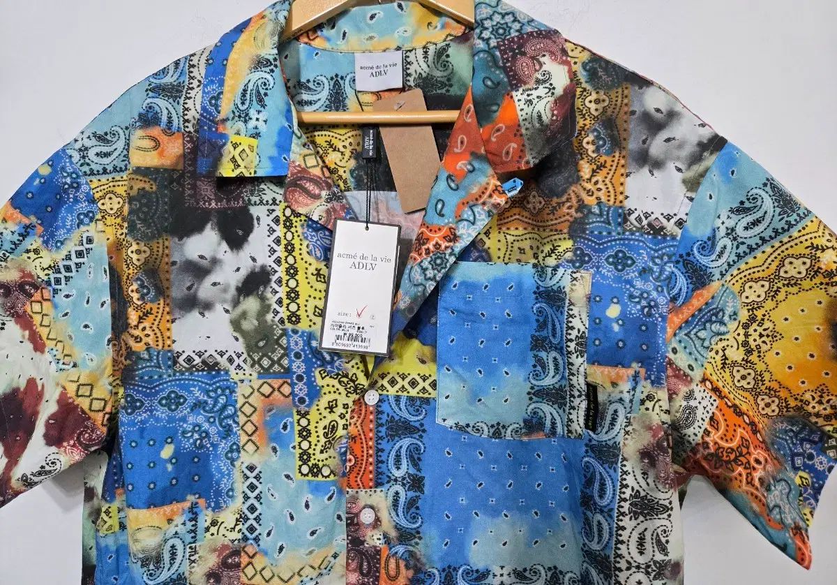 1サイズ) アクメドラビ ベイズリー シャツ半袖 (新品)