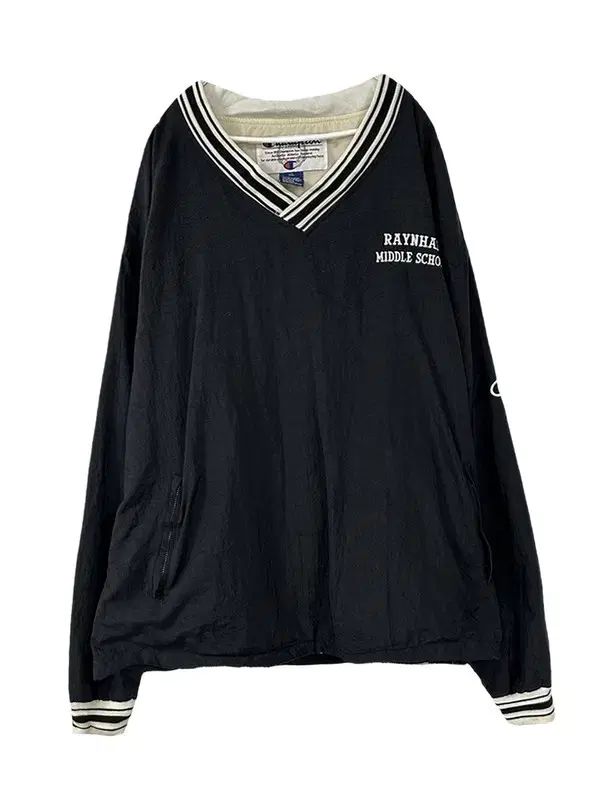 XXL CHAMPION 90s ヴィンテージオールドスクール Vネック ナイロンウォームアップ 7,012円