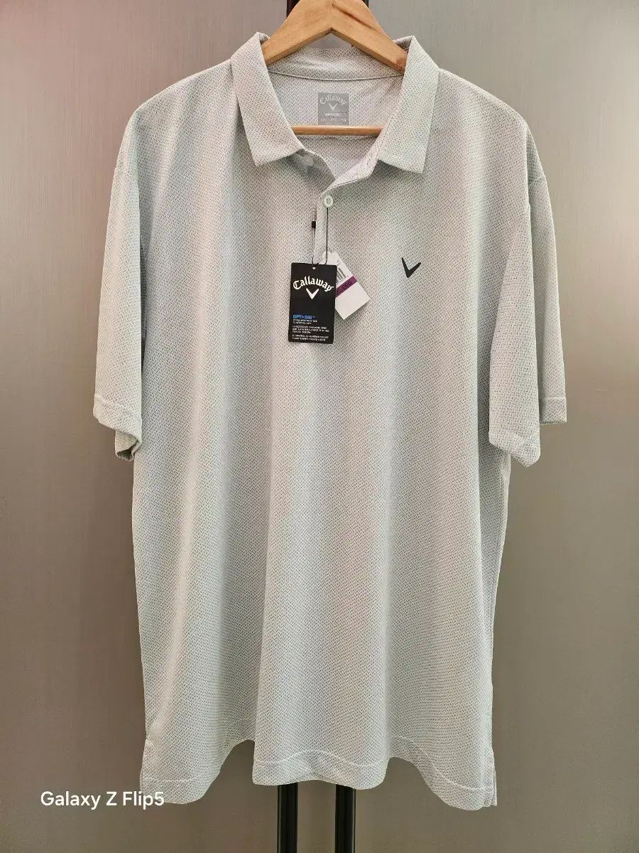 Callaway キャロウェイ 正規品 OPTI-DRI 機能性 半袖 カラーTシャツ オフホワイト XXL(110) 新品