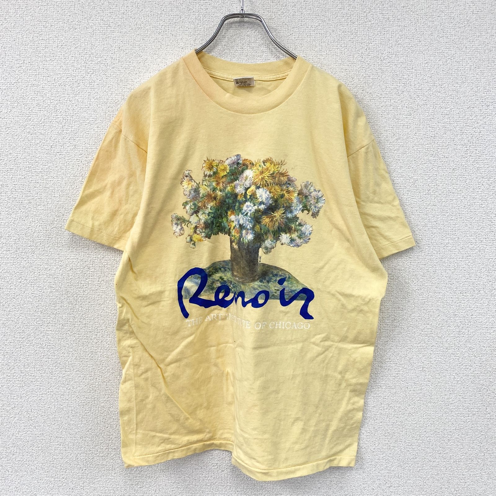 anvil　アンビル　ルノワール　半袖プリントTシャツ　シングルステッチ　ヴィンテージ　黄色　イエロー　Lサイズ　古着 12,600円