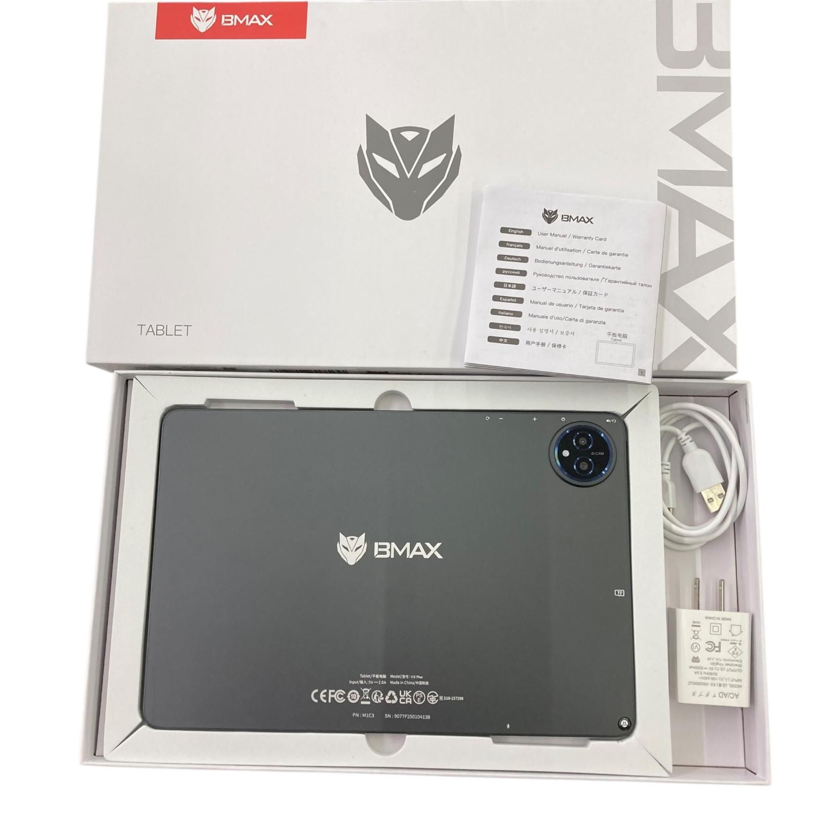 186000 BMAX 10インチ タブレット Android 128GB I10 Plus ブラック