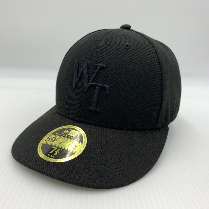 【中古品】 WTAPS ダブルタップス × NEW ERA ニューエラ 別注コラボ 59FIFTY LOW PROFILE CAP POLY. TWILL. NEWERA. LEAGUE キャップ 帽子 【185-260730-yo-12-tei】
