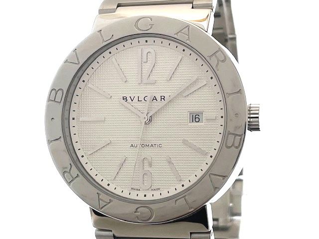 BVLGARI ブルガリ ブルガリ ブルガリ BB42SSAUTO 腕時計 ステンレススチール ホワイト文字盤 自動巻き メンズ【中古】472
