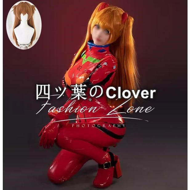 人気商品◆新世紀エヴァンゲリオン風明日香惣流・アスカ・ラングレーコスプレ衣装 ウィッグ 靴cosplayハロウィン演出服変装vs730