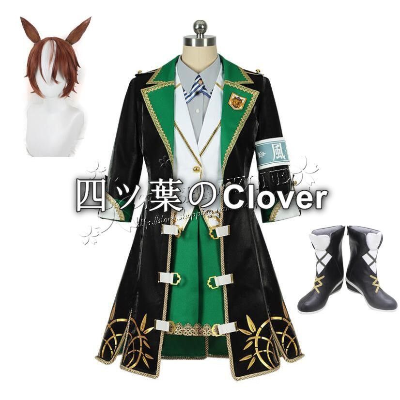 人気商品ウマ娘 プリティーダービー 風 バンブーメモリー コスプレ 衣装 ウィッグ 靴 コスチューム cosplay イベント 演出服 アニメ変装 仮装 ハロウィンvs730