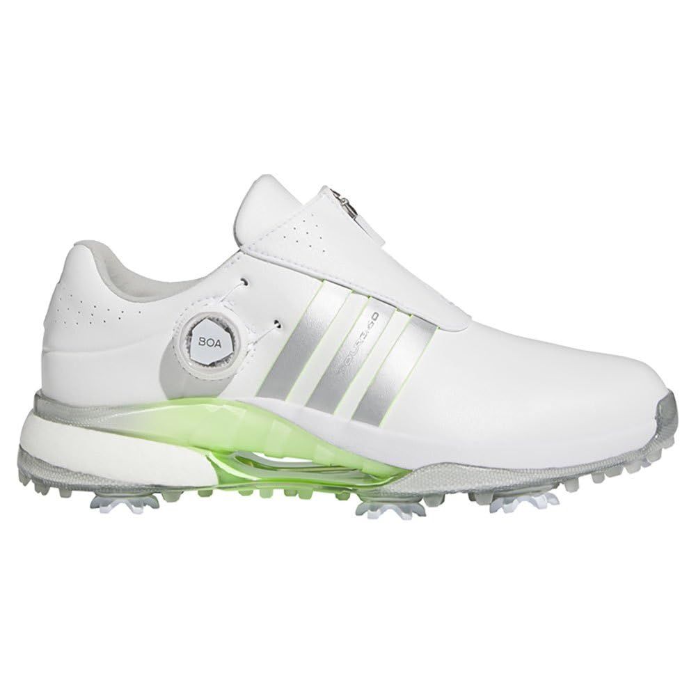 [adidas] ウィメンズ ツアー360 24 ボア [フットウェアホワイト／シルバーメタリック／グリーンスパーク] [23.0 cm 2E] 11,322円