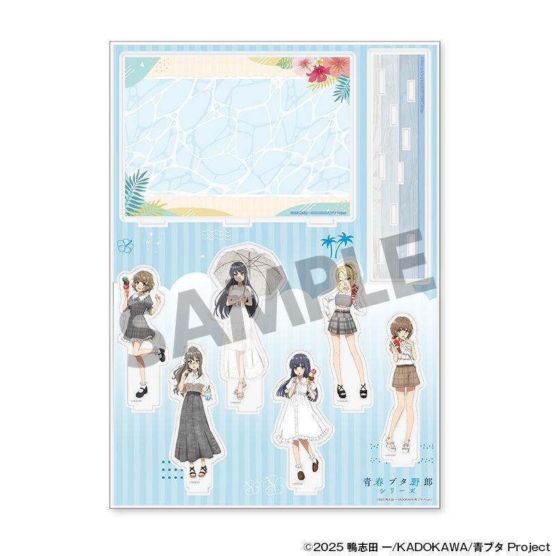 予約】【新品】青春ブタ野郎シリーズ 背景付き描き下ろしアクリル
