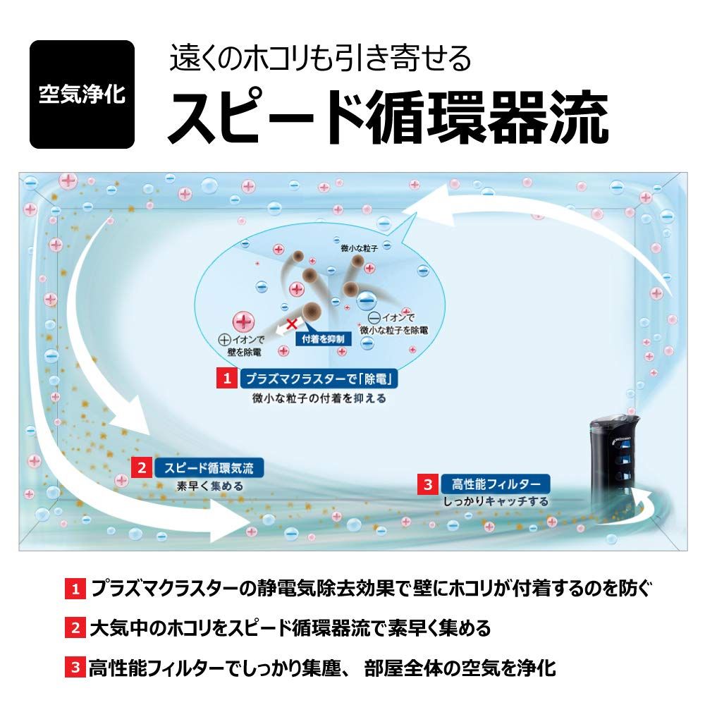 シャープ 空気清浄機 蚊取機能付 プラズマクラスター 7000 スタンダード 14畳 / 空気清浄 23畳 ウイルス 花粉 2018年モデル ブラック FU-JK50-B シャープ 空気清浄機 蚊取機能付 プラズマクラスター 7000 スタンダード 14畳 / 空気清浄 23畳 ウイルス 花粉 2018年モデル ブラック FU-JK50-B