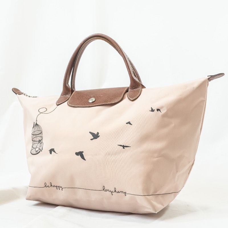 LONGCHAMP ロンシャン ル プリアージュ M 2015年限定 ピンク 鳥かご 