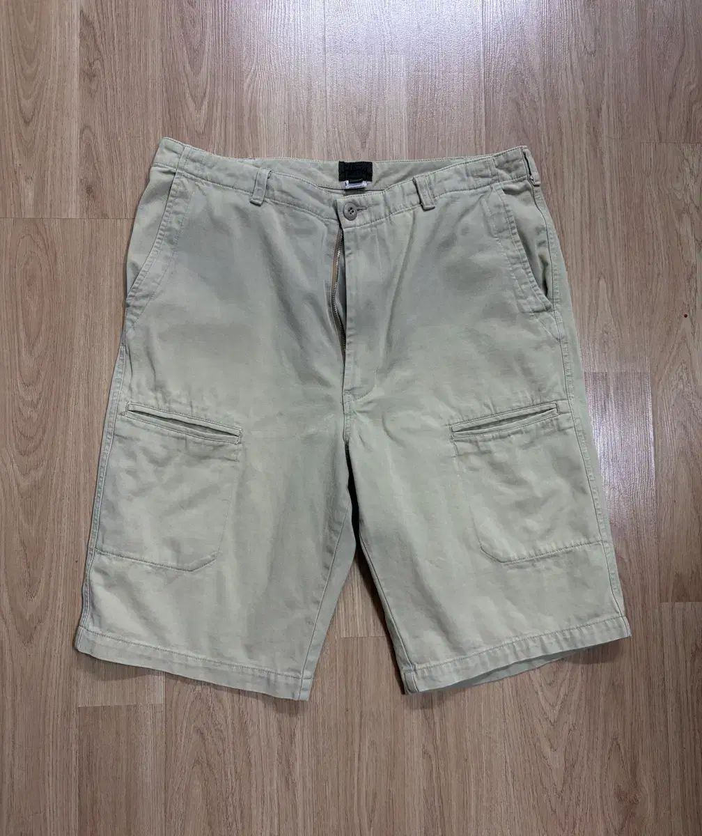 34 ヴィンテージ 90s STUSSY ステューシー アメリカ製 オールド STUSSY ステューシー チノ ショーツ ベージュ