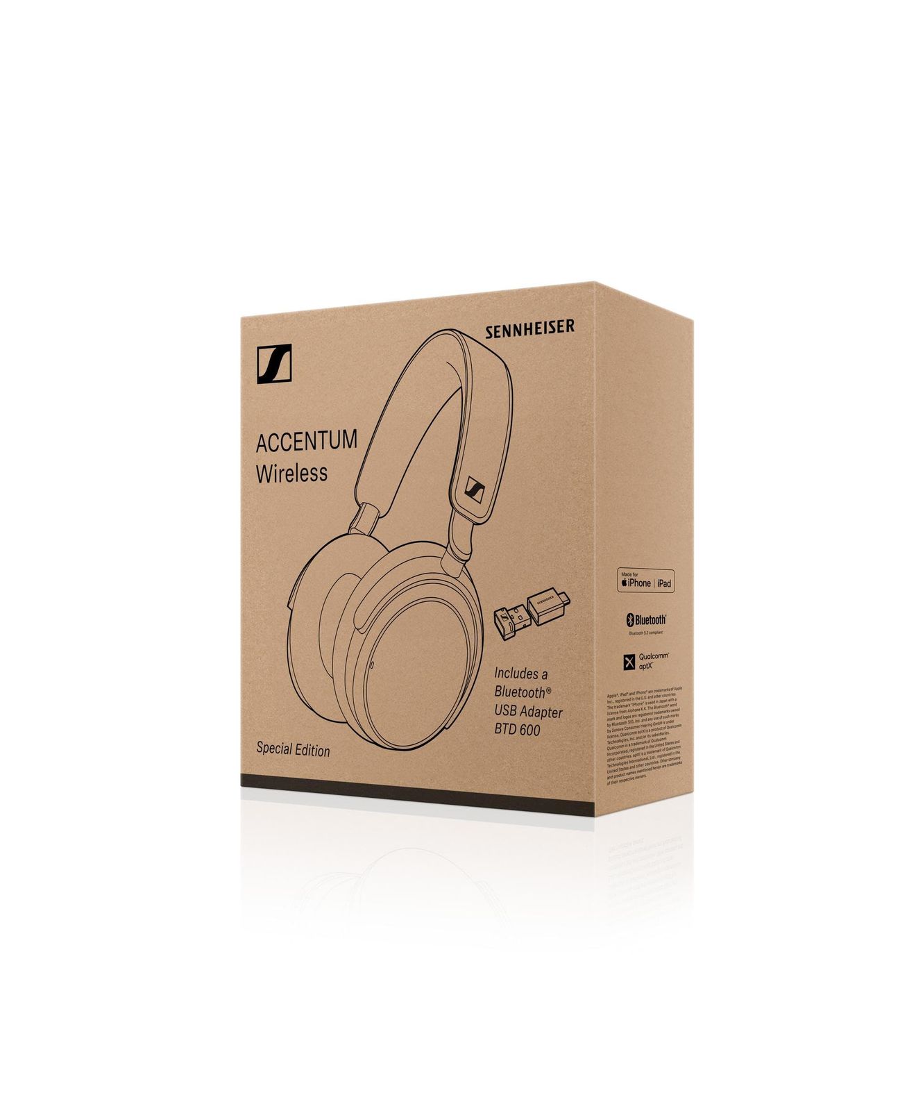 【BTD 600同梱セット】ゼンハイザー(Sennheiser) ワイヤレスヘッドホン ACCENTUM Wireless SE ブラックコッパー 高性能ドライバー 50時間再生 ノイズキャンセリング 外音取り込み マルチポイン [ブラックコッパー] [単品]