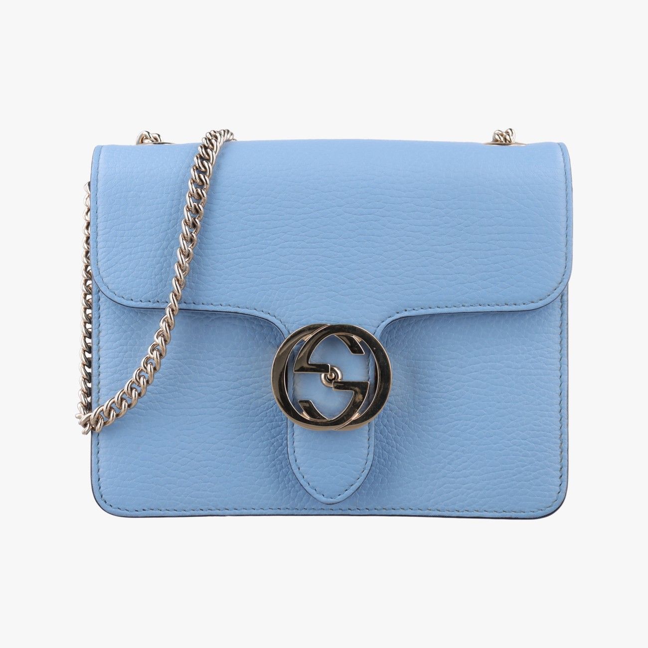 グッチGucciインターロッキングG ブルー レザー 510304 H026641804 44,200円