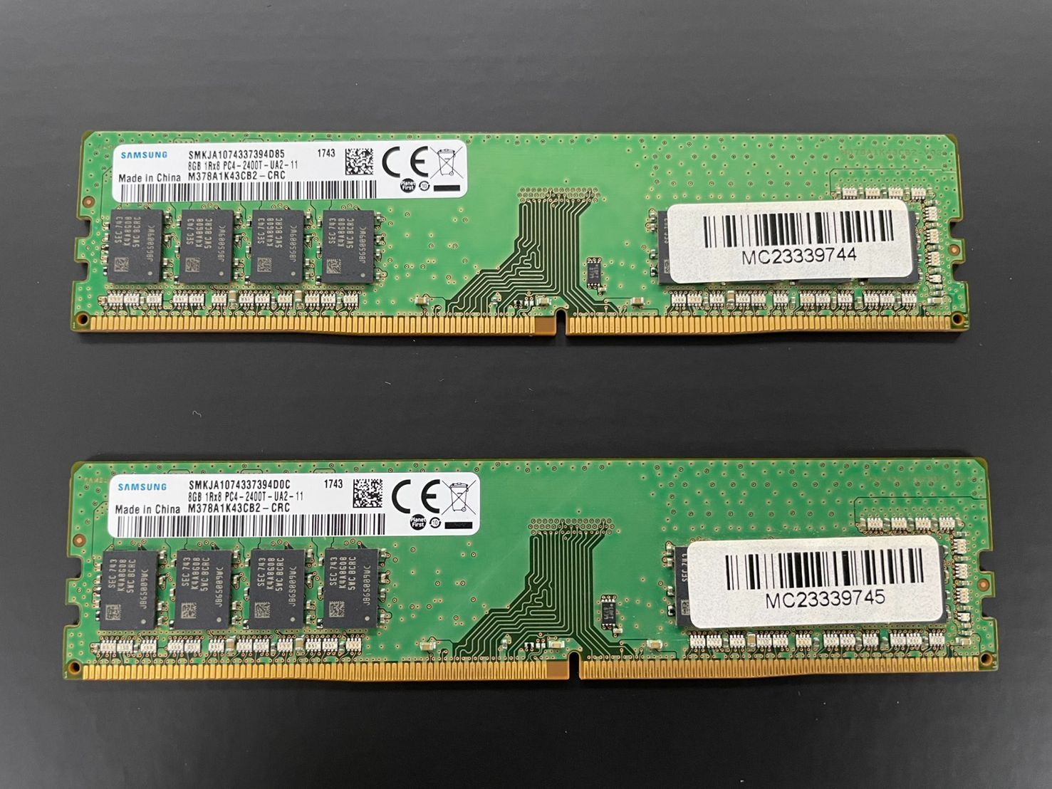 Samsung DDR4 デスクトップ用メモリ 8GB×2枚 計16GB PC4-19200 DDR4