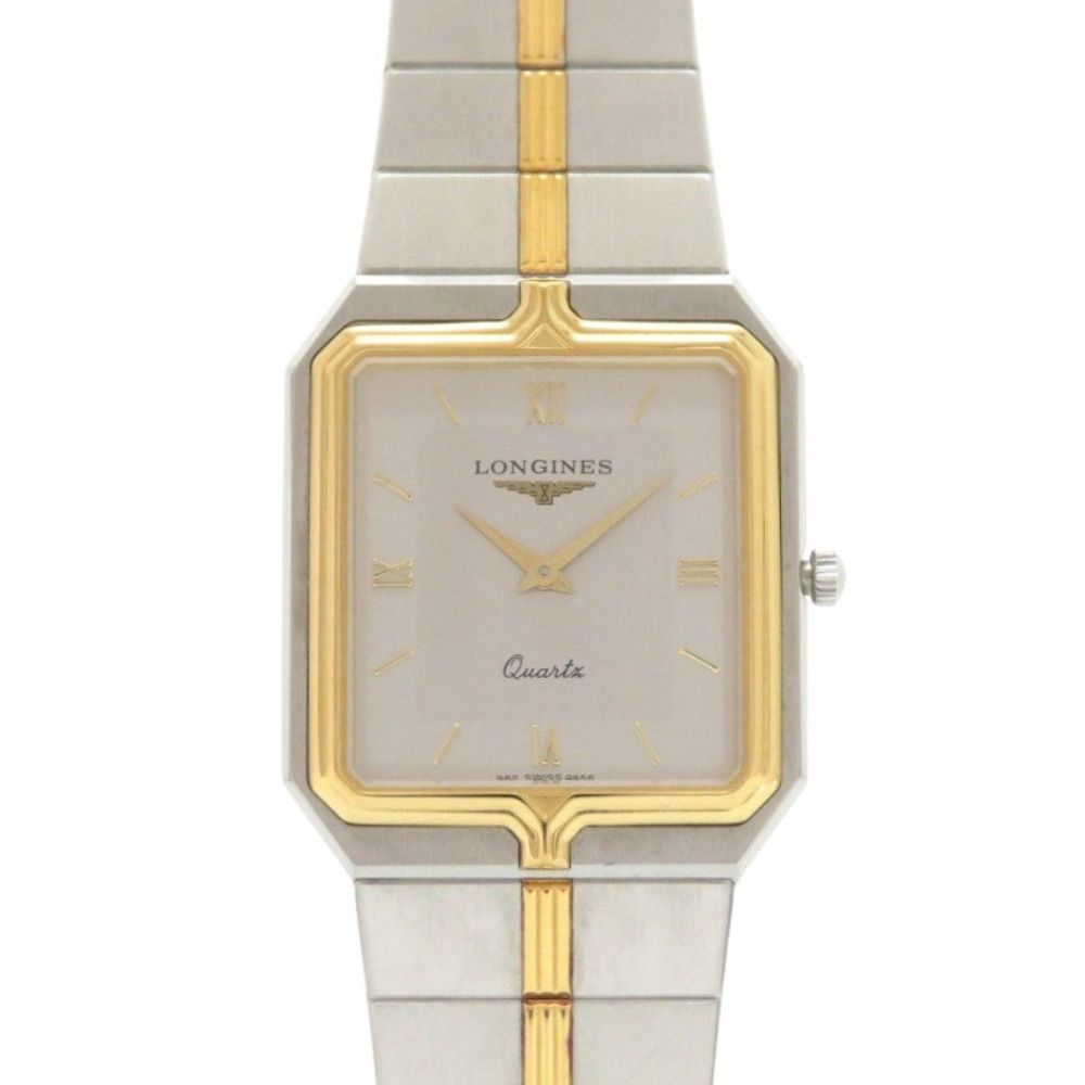 ロンジン フラッグシップ 962 4956 SS シルバー ゴールド クオーツ 腕時計 0581 LONGINES