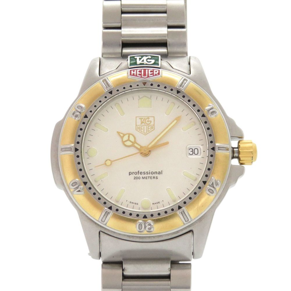 タグホイヤー 4000シリーズ プロフェッショナル 200M 995.706K SS シルバー ゴールド クオーツ 腕時計 0575 TAG HEUER