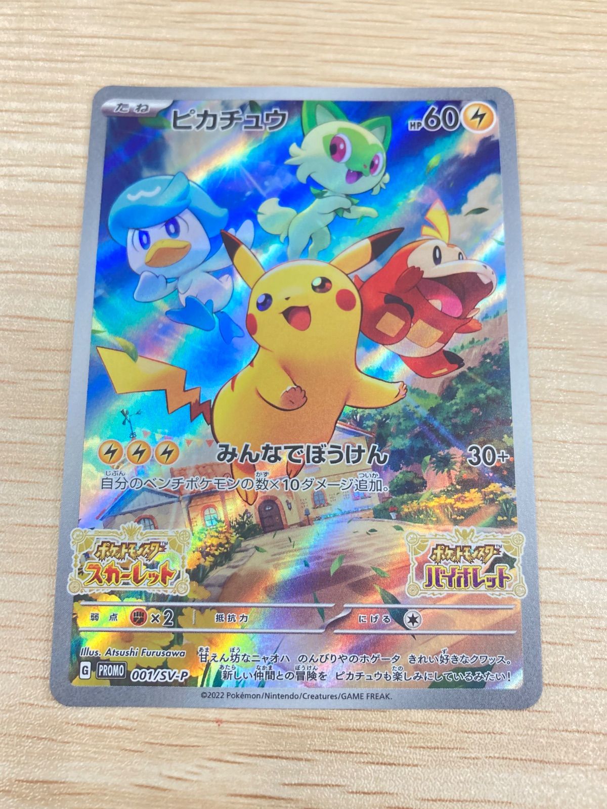 開封品】ポケモンカードゲーム ピカチュウ みんなでぼうけん プロモ