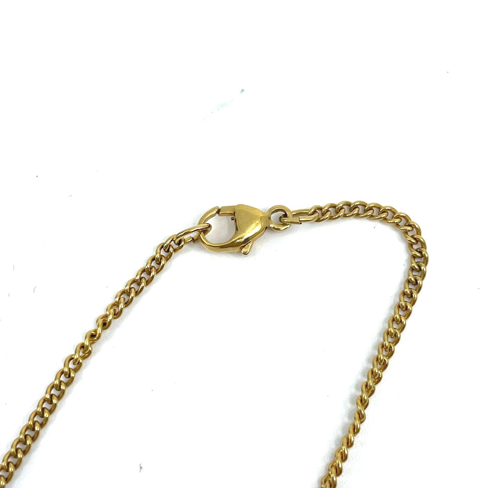SWAROVSKI／スワロフスキー ゴールドカラーチェーン ネックレス ロング 