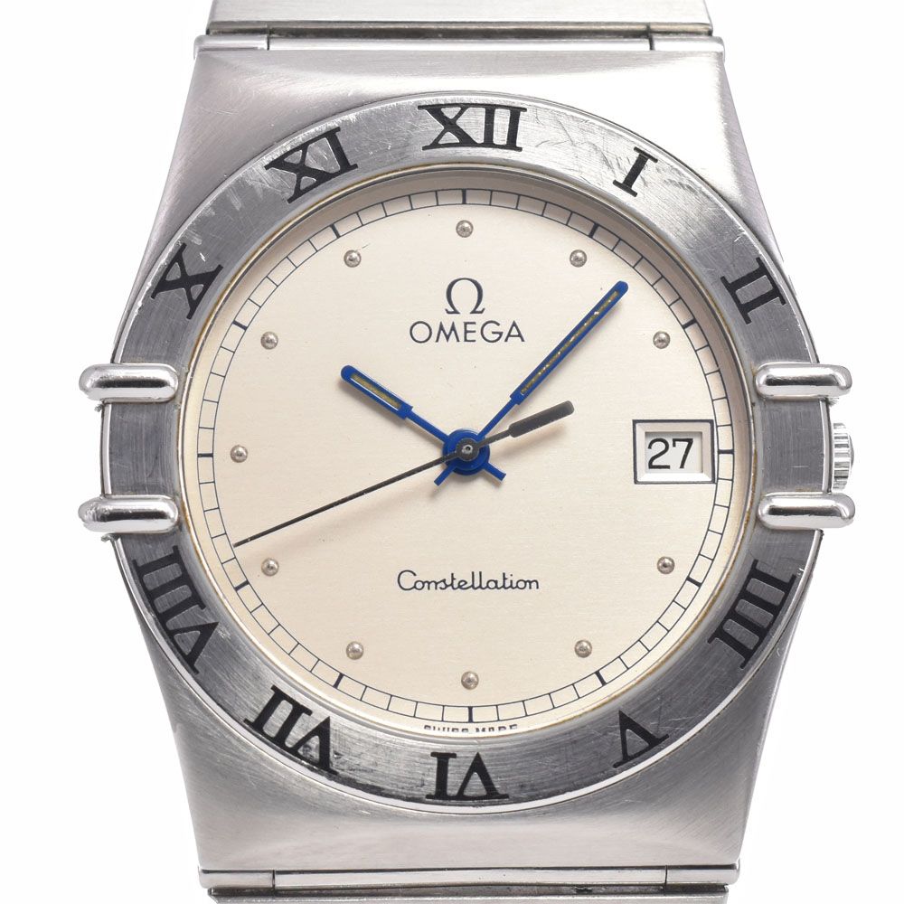 Omega OMEGA 1510.30 Constellation Date Flat Bezel Silver Quartz Men's Good Quality Watch A #149130