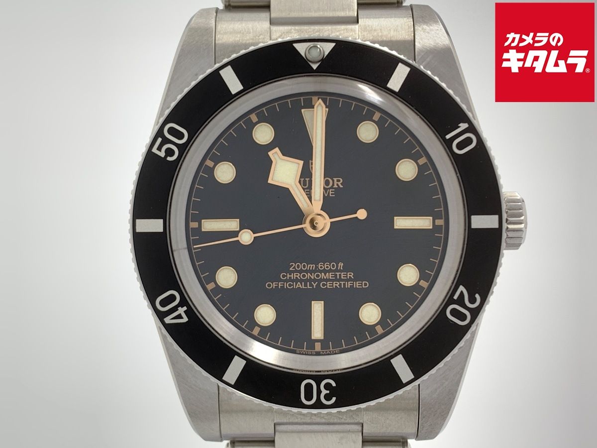 【中古】 【美品】 チューダー ブラックベイ 54 ブラック 79000N ステンレススティール SSブレス