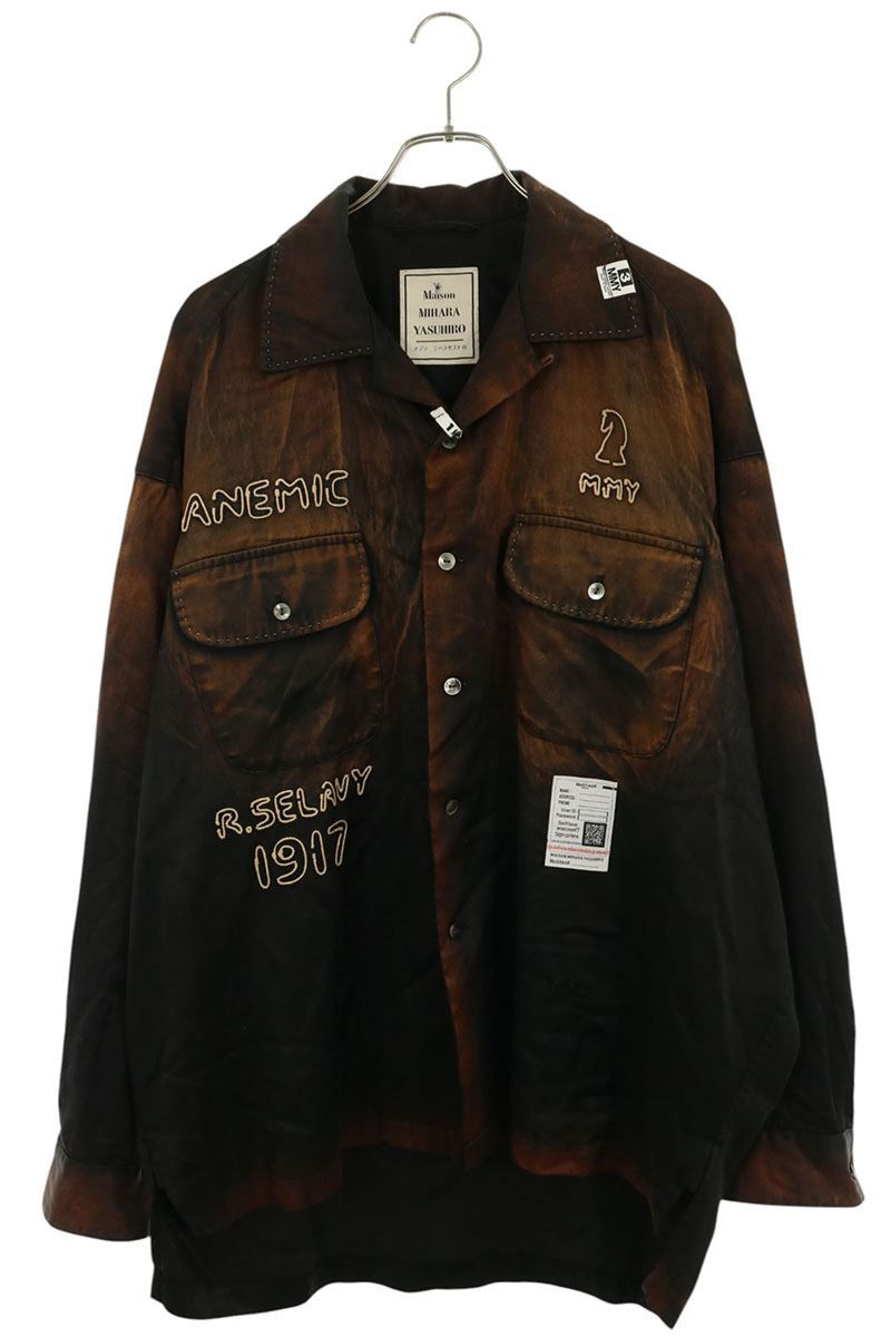 ミハラヤスヒロ 23AW J11SH071 ブリーチドオーバーサイズ長袖シャツ メンズ 46 32,201円