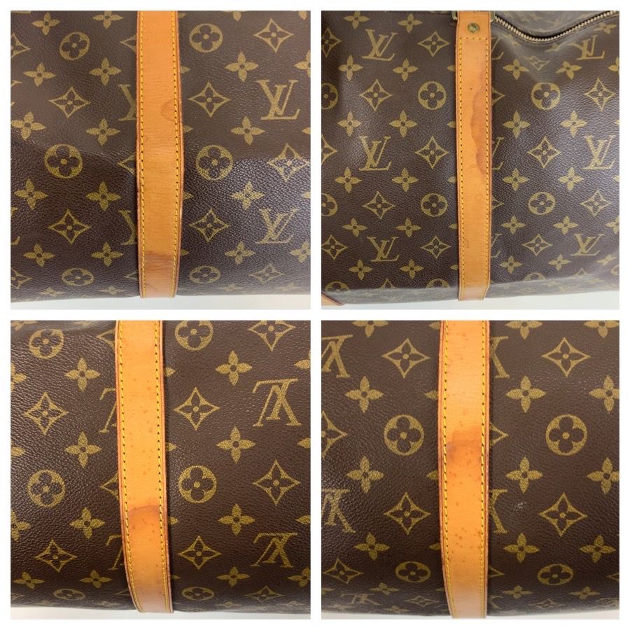 LOUIS VUITTON ルイヴィトン モノグラム キーポル55 ブラウン ゴールド