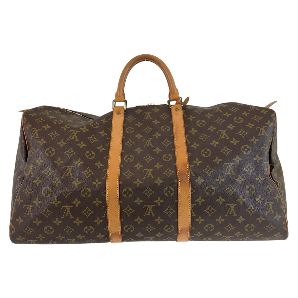 LOUIS VUITTON ルイヴィトン モノグラム キーポル55 ブラウン ゴールド
