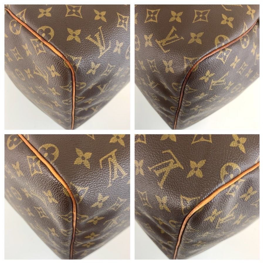 LOUIS VUITTON ルイヴィトン モノグラム キーポル55 ブラウン ゴールド