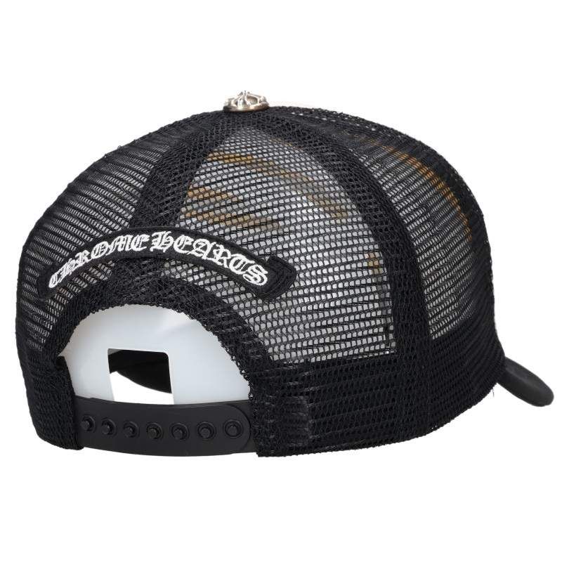 クロムハーツ TRUCKER CAP/トラッカーキャップ クロスパッチ付きメッシュ帽子 メンズ