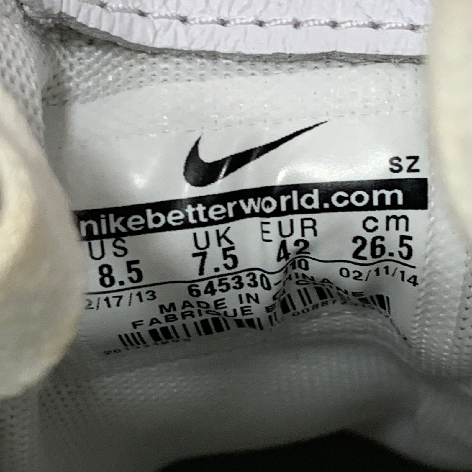 ナイキ NIKE F.C.R.B コラボ ティエンポ Tiempo 94 Mid スタッズ 645330-110 メンズ靴 スニーカー ホワイト 26.5cmサイズ 201-shoes1914