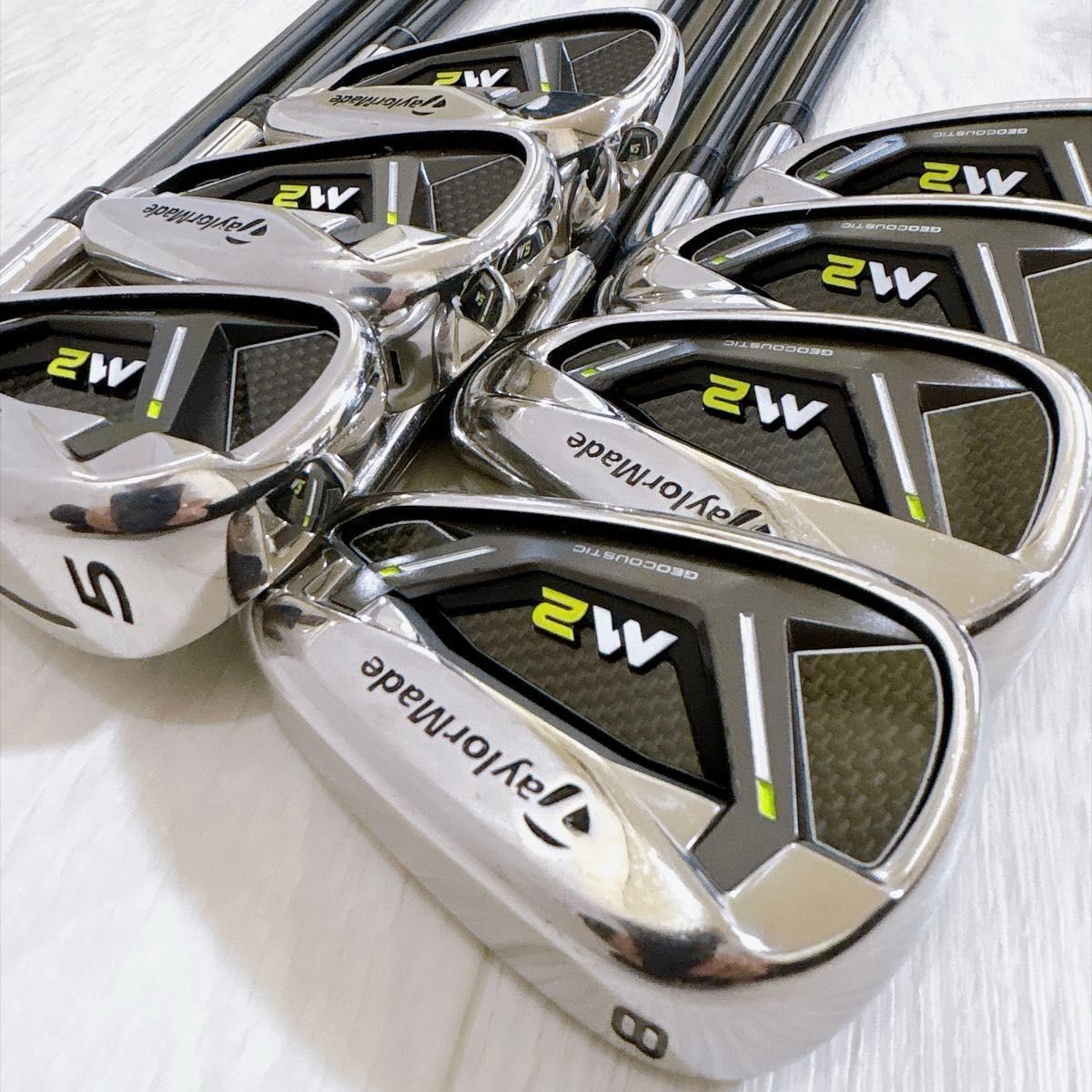 良品 TaylorMade M2 テーラーメイド アイアンセット 7本 フレックスR 右利き G-0691