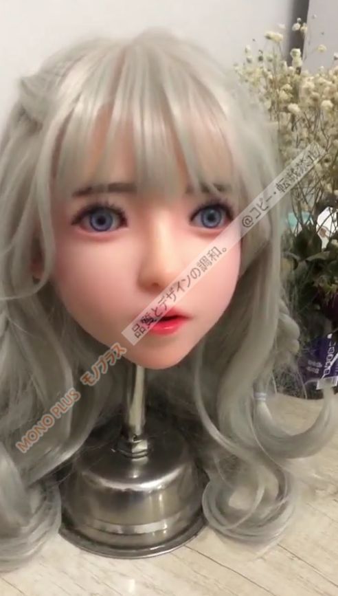上品ソフトシリコン ヘッドリアルガール　 植毛　リアル口腔 舌　歯　顎関節　　 M16 等身大ドール撮影　 鑑賞用 水洗い可能　マネキンパーツ　リアルドール CGJ730P005