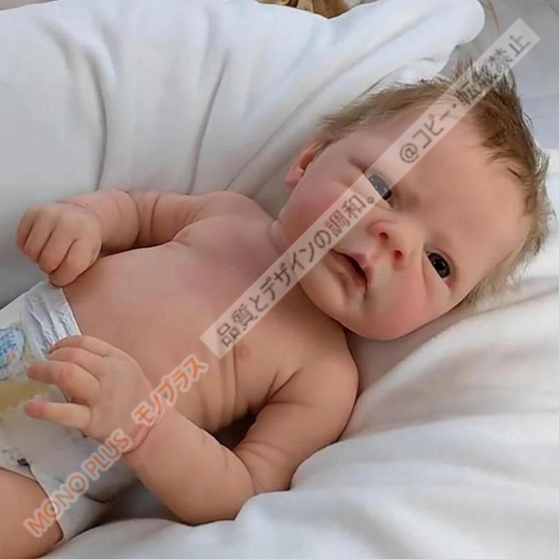 【リボーンドール】超リアルな赤ちゃん人形　男の子　約46cm 髪の毛植毛 CGJ730P049