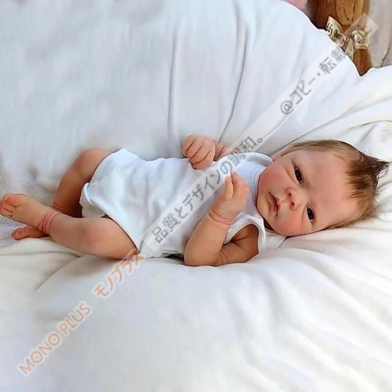 リボーンドール】超リアルな赤ちゃん人形 男の子 約46cm 髪の毛植毛