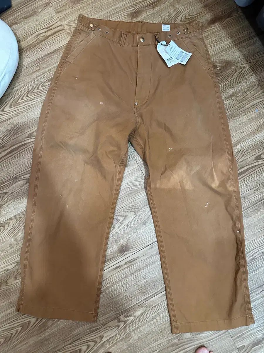 (新品) ORDINARY FITS(オーディナリーフィッツ) ベルパンツ ペインティング 34サイズ