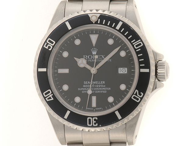 ROLEX ロレックス シードゥエラー 16660 腕時計 ステンレススチール ルミノバ夜光 ブラック文字盤 自動巻き 穴有り【中古】472