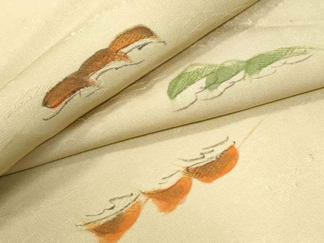 平和屋着物●上質な小紋　地紋起こし　松　正絹　逸品　CABI3449yc