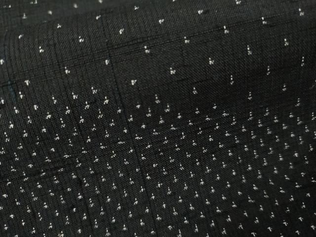 平和屋着物○赤城紬 訪問着 黒地 証紙付き 正絹 逸品 AABL1179cs