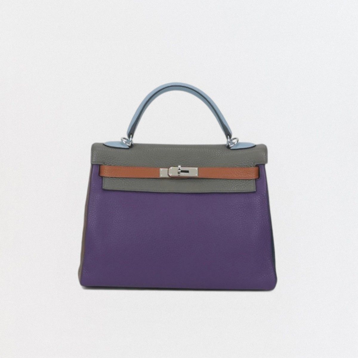 エルメス HERMES ケリー32 ケリー 32 アルルカン バッグ トートバッグ ショルダーバッグ トリヨンクレマンス ウルトラバイオレット エタン ブルーラン ゴールド エトゥープ 660,000円