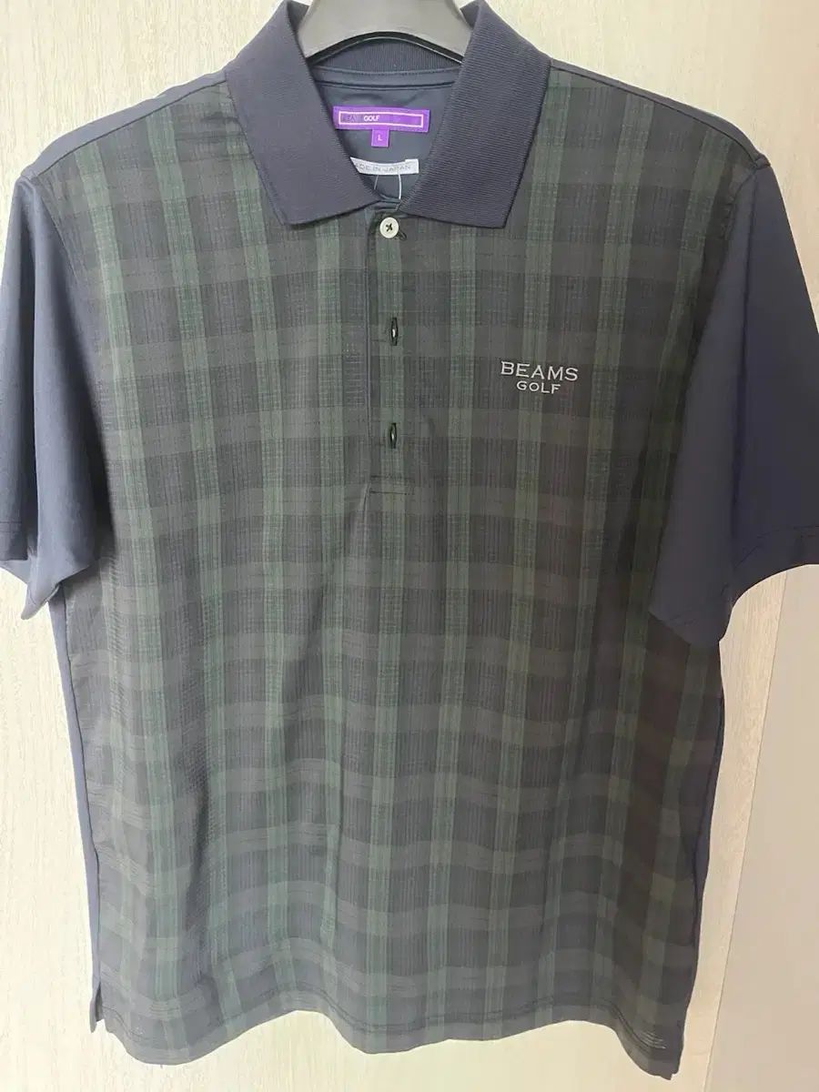 ビームスゴルフ CHECK 半袖 カラーTシャツ ネイビー 9,877円