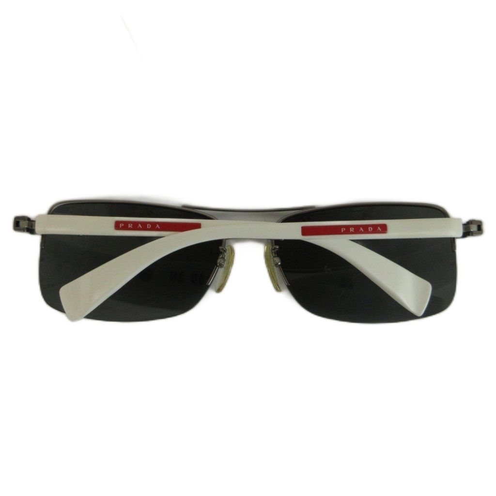 PRADA プラダ アンダーリム リムレス メタル サングラス レア プラダ PRADA 眼鏡 サングラス メタルフレーム リムレス ミラーレンズ