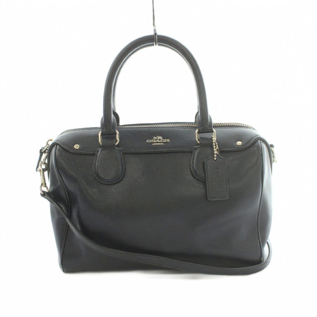 コーチ COACH 2WAY ショルダーバッグ ハンドバッグ クロスグレインレザー 紺 ネイビー F36624 /MI ■GY18
